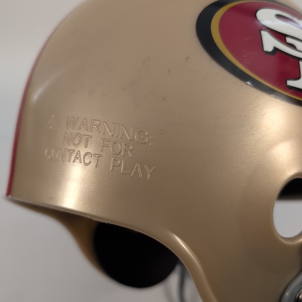 FRANKLIN San Francisco 49ers Youth Football Helmet - Gold/Red Color - Picture 8 of 8